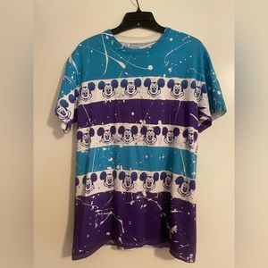 Vintage (90s) Disney teal and purple Mickey Mouse tee